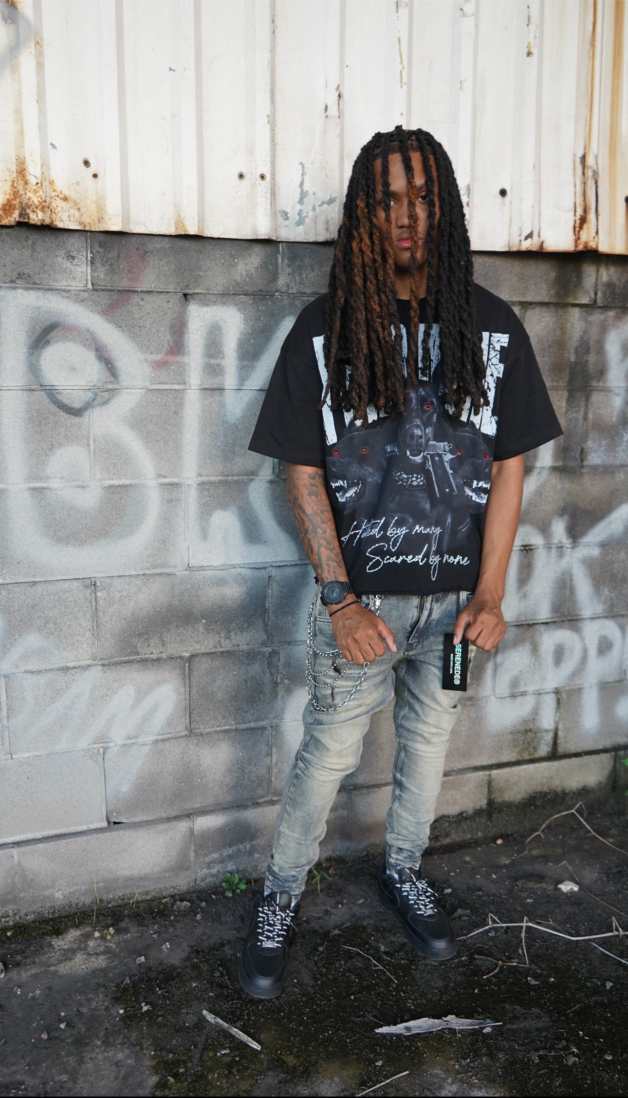 Fear None black shirt